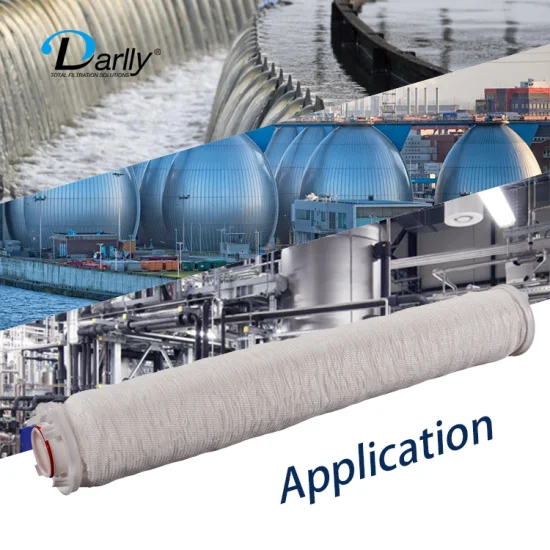 Horizontal Pleated Polypropylene High Flow Industrial Water Filter 5 Micron 40"